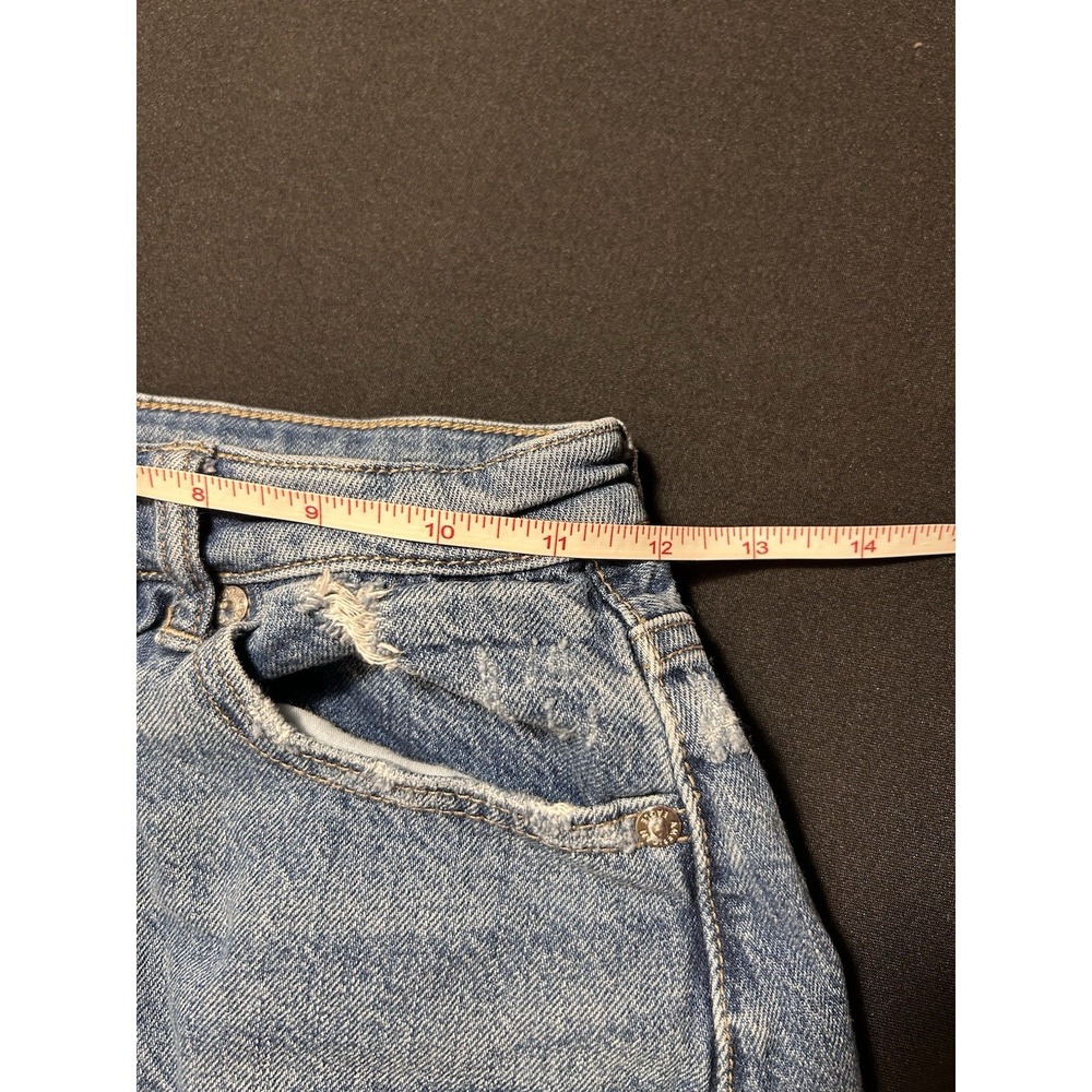 American Eagle AE Highest Rise Mom Denim Shorts Women's Cut Off Stretch 0/24 - Picture 4 of 10